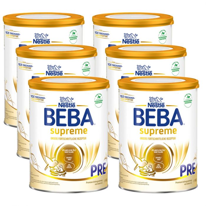 Nestlé BEBA SUPREME PRE Anfangsnahrung (6 x 800g)