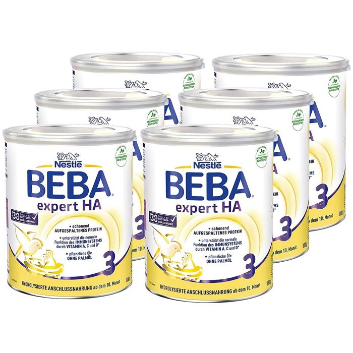 Nestlé BEBA EXPERT HA 3 Hydrolisierte Folgenahrung (6 x 800g)