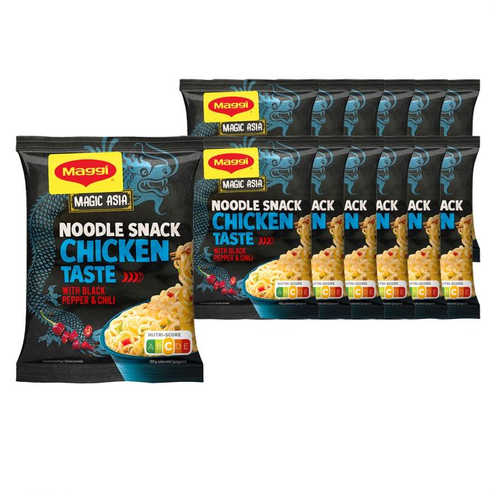 MAGGI Magic Asia Nudel Snack Huhn (12 x 62g)