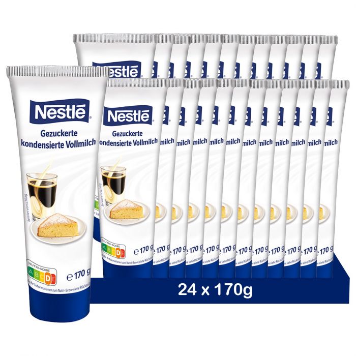 Nestlé Kondensmilch | gezuckert zum verfeinern von Nachspeisen und Kaffee |  (170 g (24er Pack))