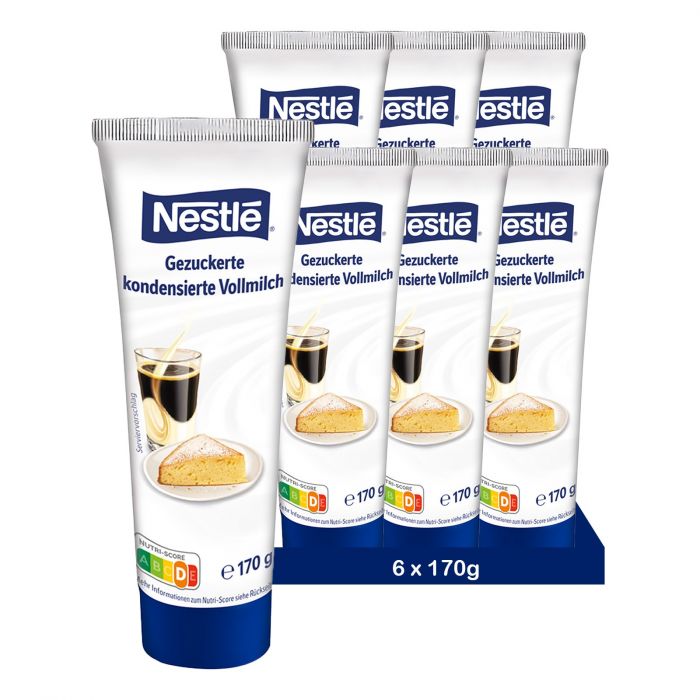 Nestlé Kondensmilch | gezuckert zum verfeinern von Nachspeisen und Kaffee |  (170 g (6er Pack))