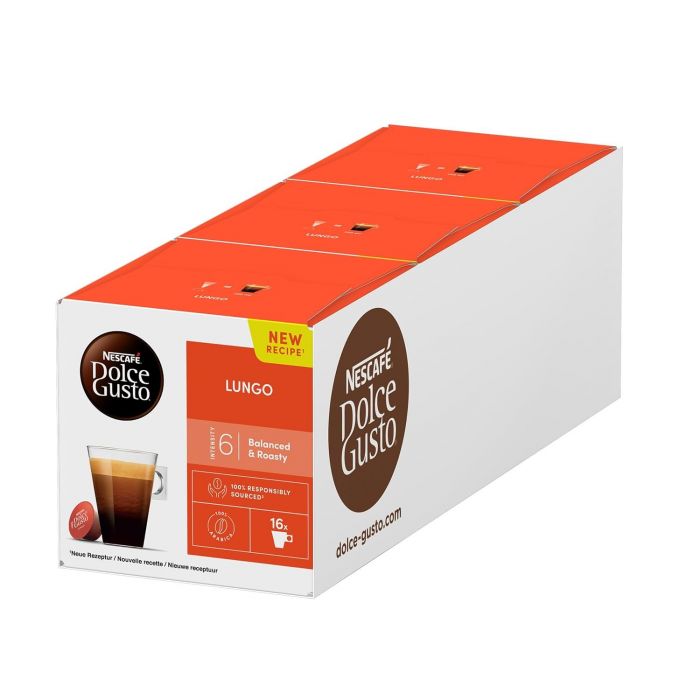 Nescafé Dolce Gusto Lungo Kaffeekapseln (3 x 16 Kapseln)