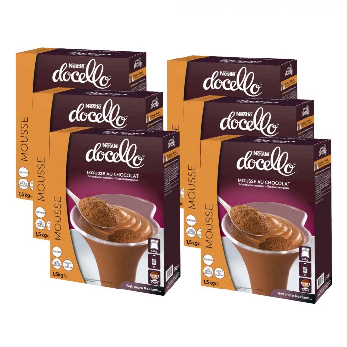 NESTLÉ DOCELLO Mousse au Chocolat Dessertpulver (6 x 1,5kg)