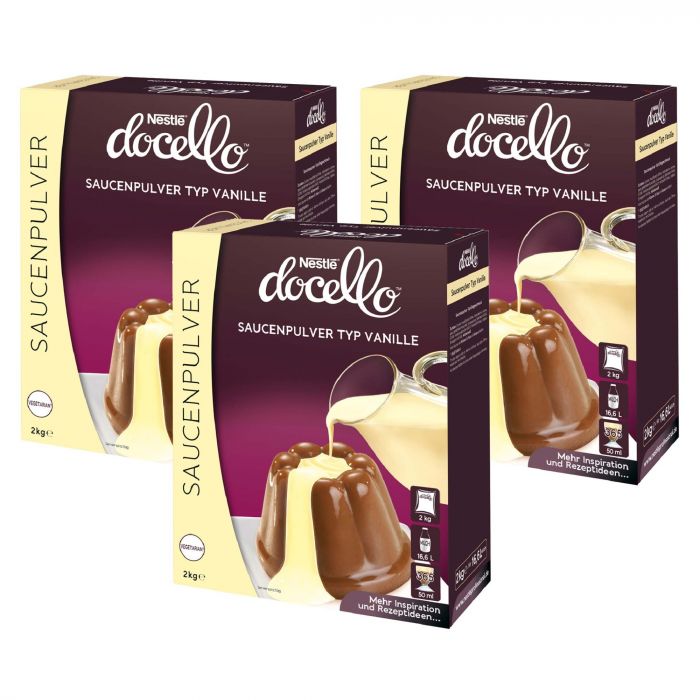 NESTLÉ DOCELLO Saucenpulver Typ Vanille (3 x 2kg)