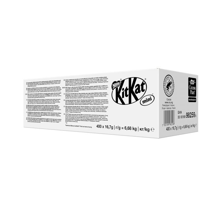 NESTLÉ KitKat Mini Schokoriegel Großpackung 400er Pack (400 x 16,7g) (400 pièces (1 x 6,68kg))