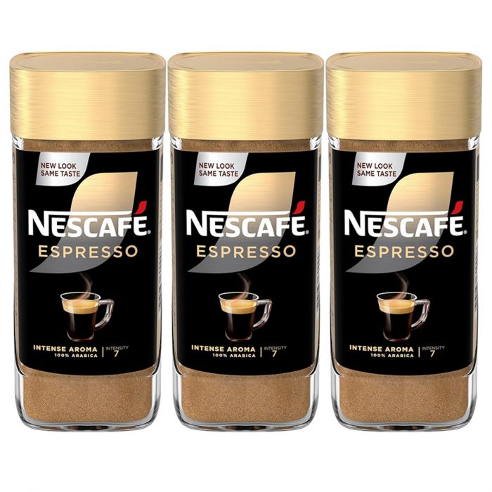 NESCAFÉ GOLD Typ Espresso, löslicher Instant-Espresso-Kaffee mit 100% feinen Arabica Kaffeebohnen (3 x 100g)