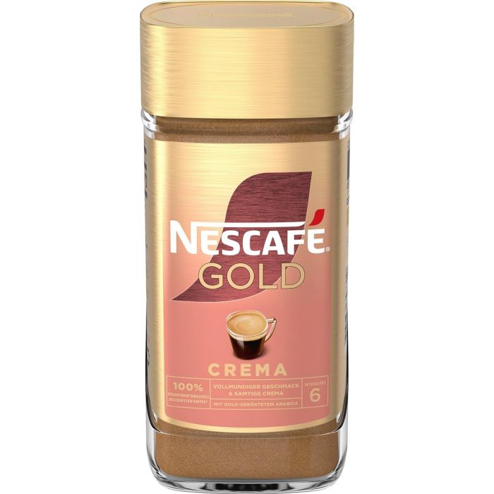 NESCAFÉ Gold Crema löslicher Bohnenkaffee, mit samitger Crema (1 x 200g)