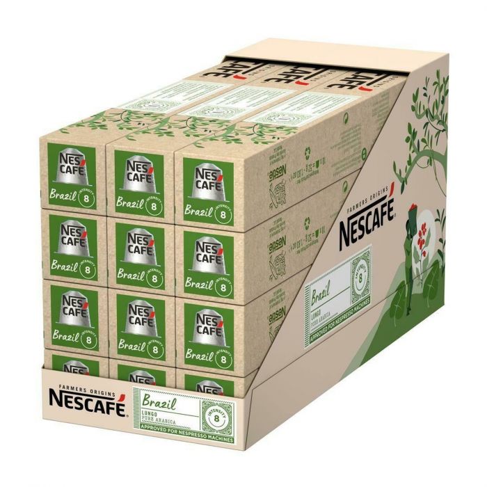 NESCAFÉ Farmers Origins Brazil Lungo für Nespresso (12 x 10 Kapseln)