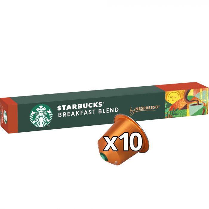 Starbucks Breakfast Blend Medium Roast für Nespresso  (1 x 10 Kapseln)