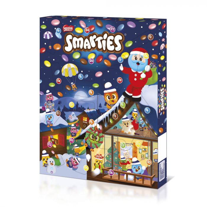 NESTLÉ SMARTIES Adventkalender, Weihnachtskalender (1 x 335g)