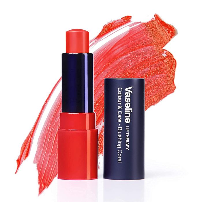 Vaseline Lip Therapy Blushing Coral | Lippenbalsam  I Manuka Honig und Shea Butter I 100% natürliche Farbstoffe (1 x 4.2g)