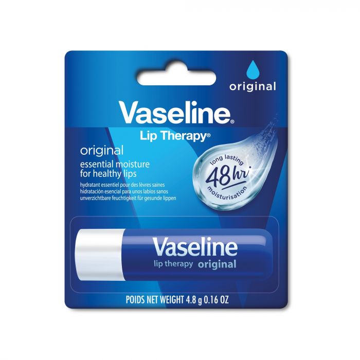 Vaseline Lip Therapy das Original, Pflegender Lippenbalsam, Lippenstift mit Vitamin E und Vaselinegel,  (Original (1 Stück))