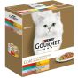 GOURMET Gold Feine Komposition Katzenfutter nass, Sorten-Mix, 8er Pack à 85g Dose (12er Pack (12 x 8 x 85g))