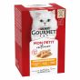 GOURMET Mon Petit Katzenfutter nass, Geflügel-Variationen 6er Pack à 50g Dose (8er Pack (8 x 6 x 50g))