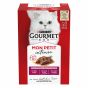 GOURMET Mon Petit Katzenfutter nass, Fleisch Sorten-Mix 6er Pack à 50g Dose (8er Pack (8 x 6 x 50g))