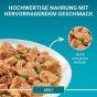 PURINA ONE Adult Katzenfutter nass zarte Stückchen in Sauce mit Huhn (12er Pack (12 x 4 x 85g))